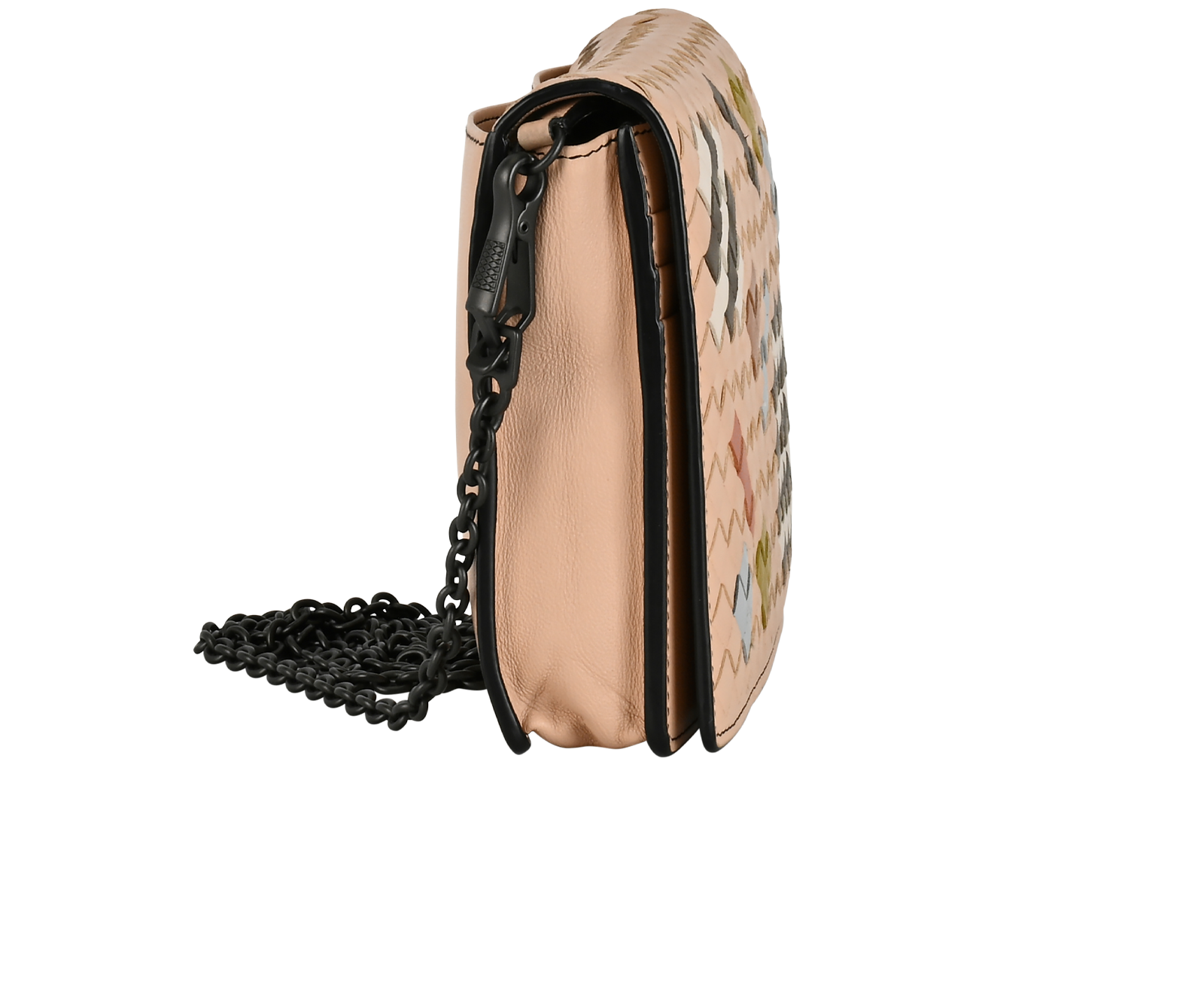 Intrecciato WOC, &pound;450, Handbags, Beige, Leather, Side view